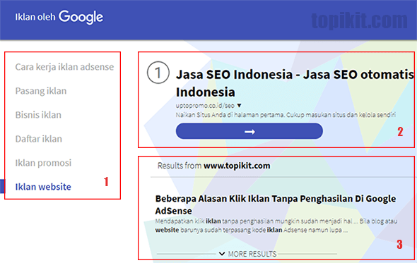 Kelebihan atau keuntungan menggunakan unit iklan tautan AdSense