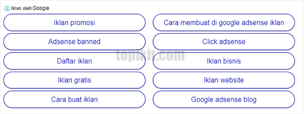 Kelebihan atau keuntungan menggunakan unit iklan tautan AdSense