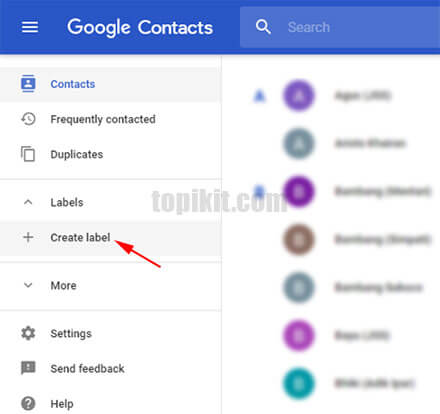Membuat contact group Gmail Google Mail