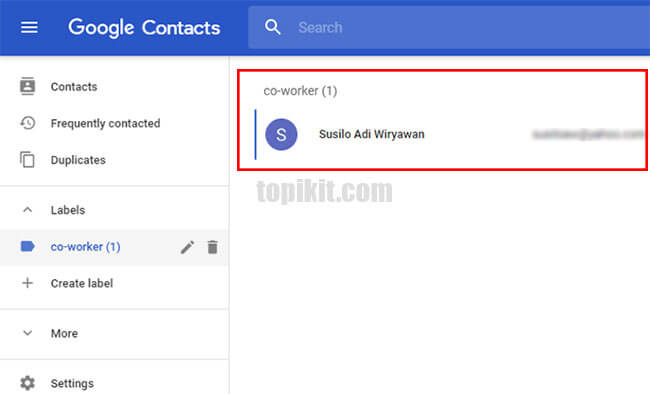 Membuat contact group Gmail Google Mail
