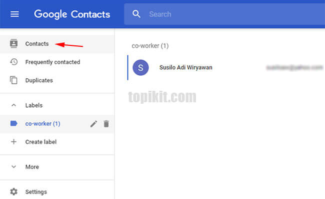 Membuat contact group Gmail Google Mail