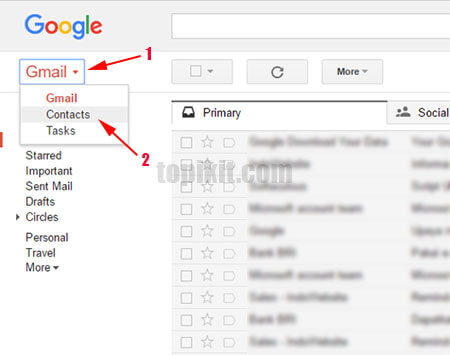 Membuat contact group Gmail Google Mail