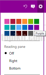 Mengubah skema warna color scheme outlook.com