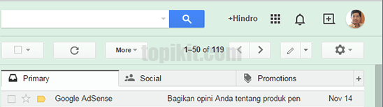 Mengubah tampilan tema latar theme background GMail