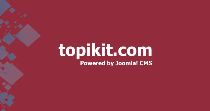 Blog topikit.com menggunakan platform CMS Joomla!