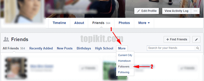 Cara mengetahui followers Anda di Facebook
