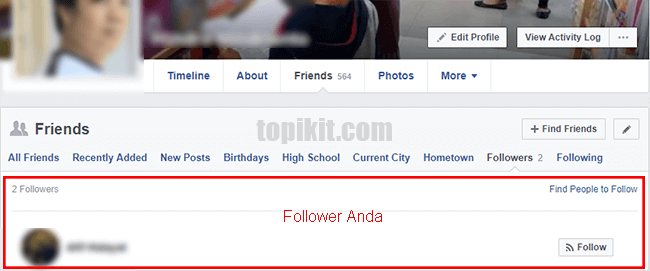 Cara mengetahui followers Anda di Facebook