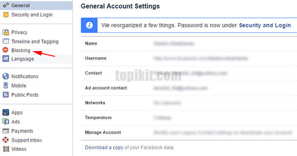 Cara memblokir atau membuka blokir seseorang di Facebook