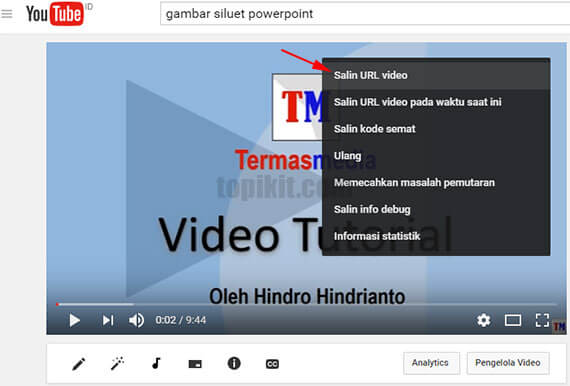Mengirim membuat postingan video YouTube Facebook