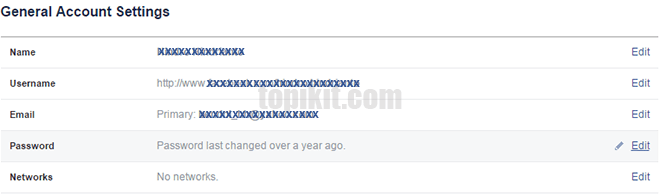 Mengubah mengganti password Facebook
