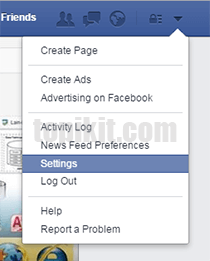 Mengubah mengganti password Facebook