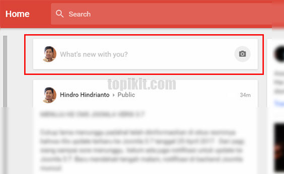 Menonaktifkan komentar membagikan ulang Google Plush