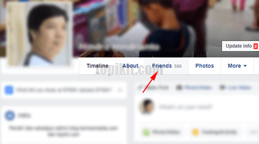 Menyembunyikan daftar folowers Facebook dari orang lain