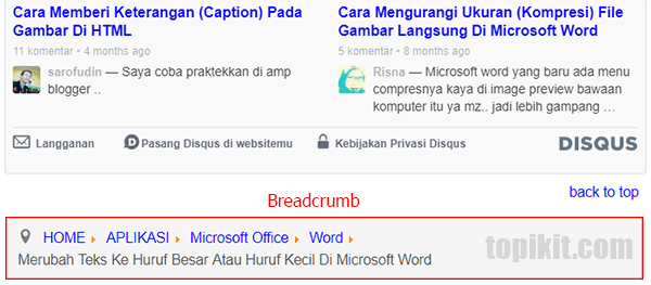 definisi breadcrumb dan manfaatnya untuk SEO